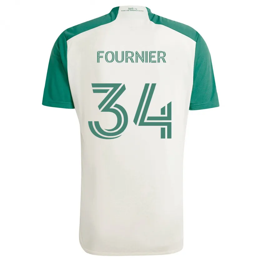 Danxen Kid Drake Fournier #34 Tan Green Away Jersey 2024/25 T-Shirt