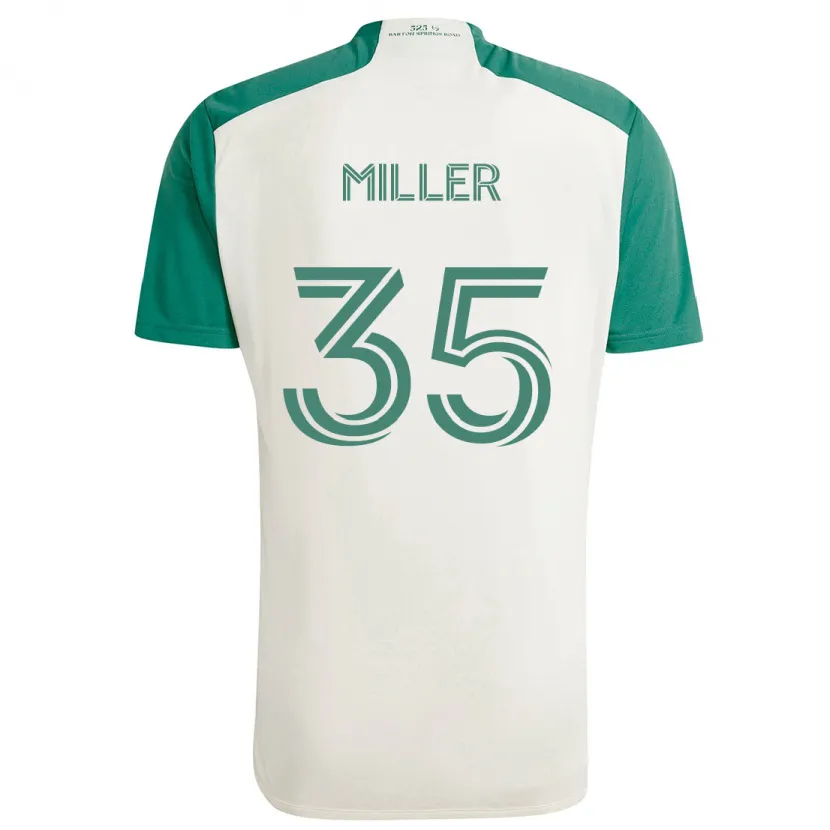 Danxen Kid Mason Miller #35 Tan Green Away Jersey 2024/25 T-Shirt