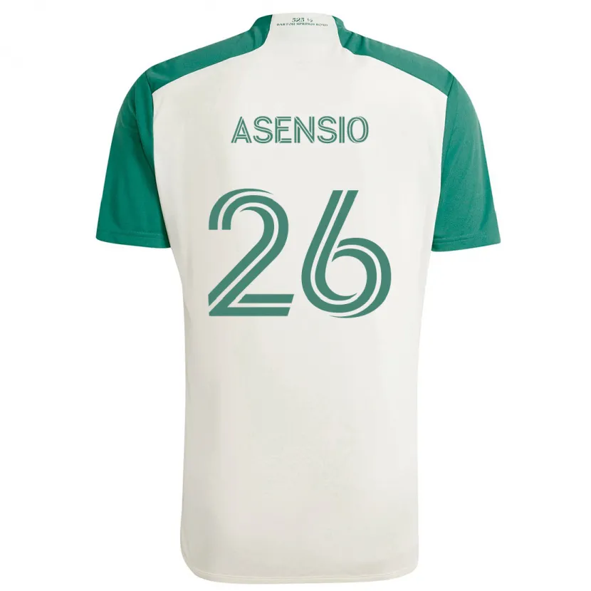 Danxen Kid Charlie Asensio #26 Tan Green Away Jersey 2024/25 T-Shirt