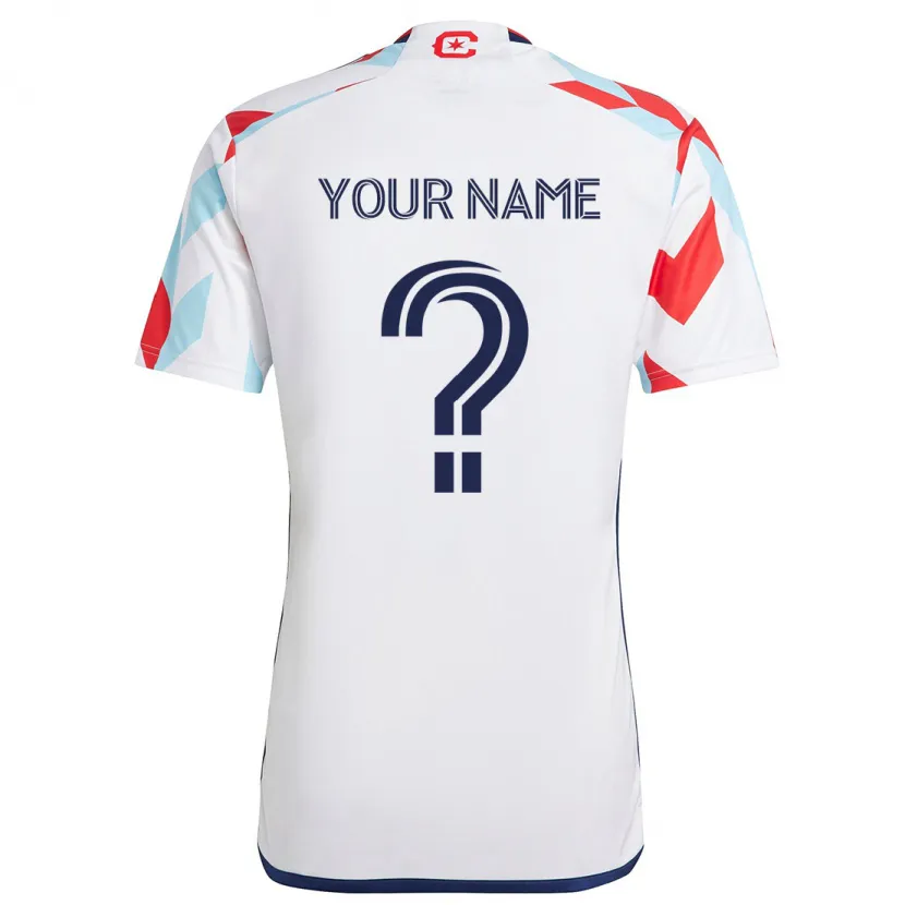 Danxen Kid Your Name #0 White Red Blue Away Jersey 2024/25 T-Shirt