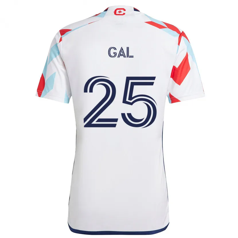 Danxen Kid Jeff Gal #25 White Red Blue Away Jersey 2024/25 T-Shirt