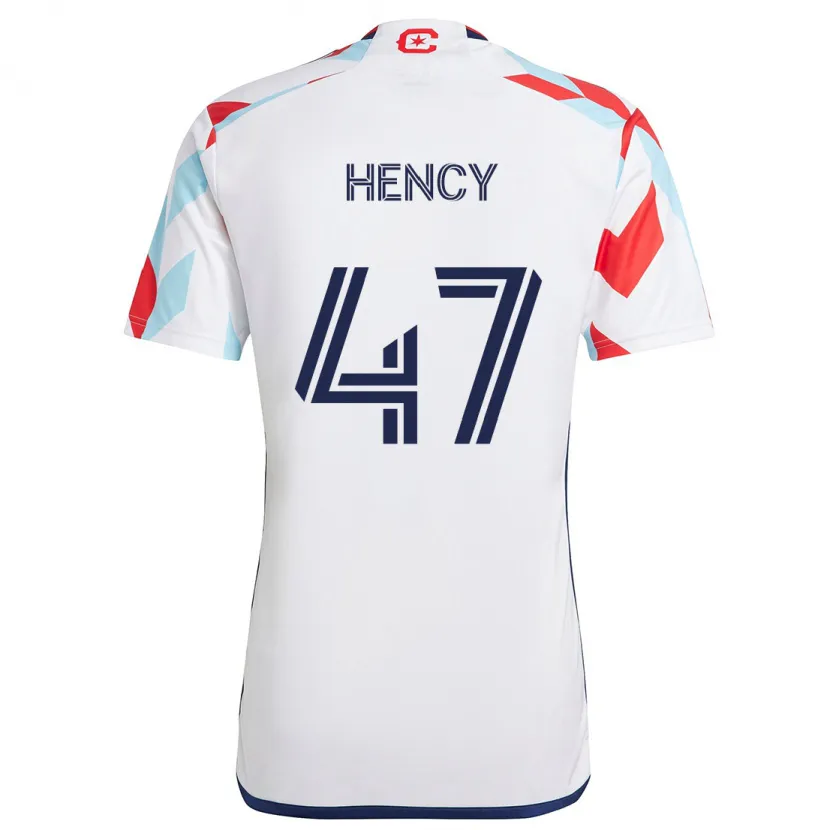 Danxen Kid Billy Hency #47 White Red Blue Away Jersey 2024/25 T-Shirt