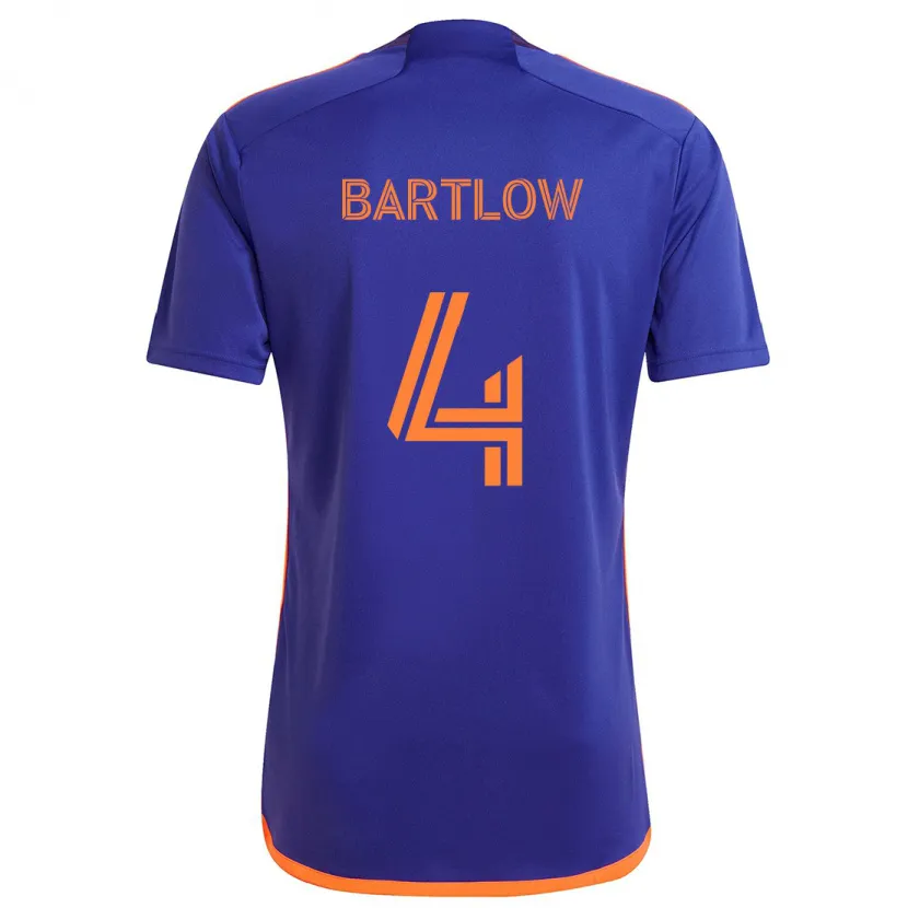 Danxen Kid Ethan Bartlow #4 Purple Orange Away Jersey 2024/25 T-Shirt