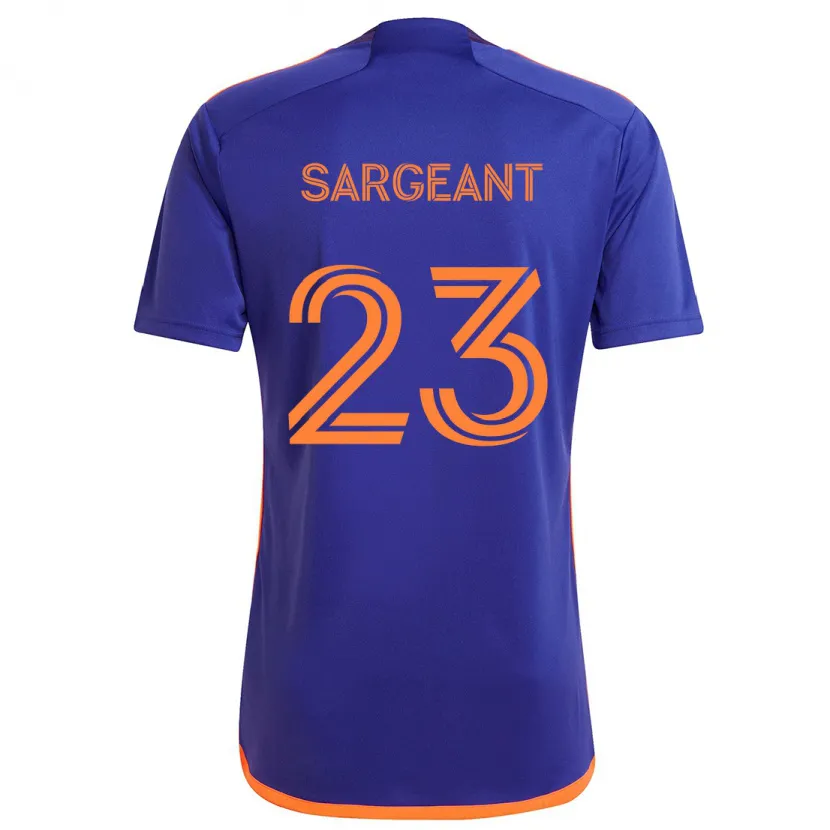 Danxen Kid Kieran Sargeant #23 Purple Orange Away Jersey 2024/25 T-Shirt