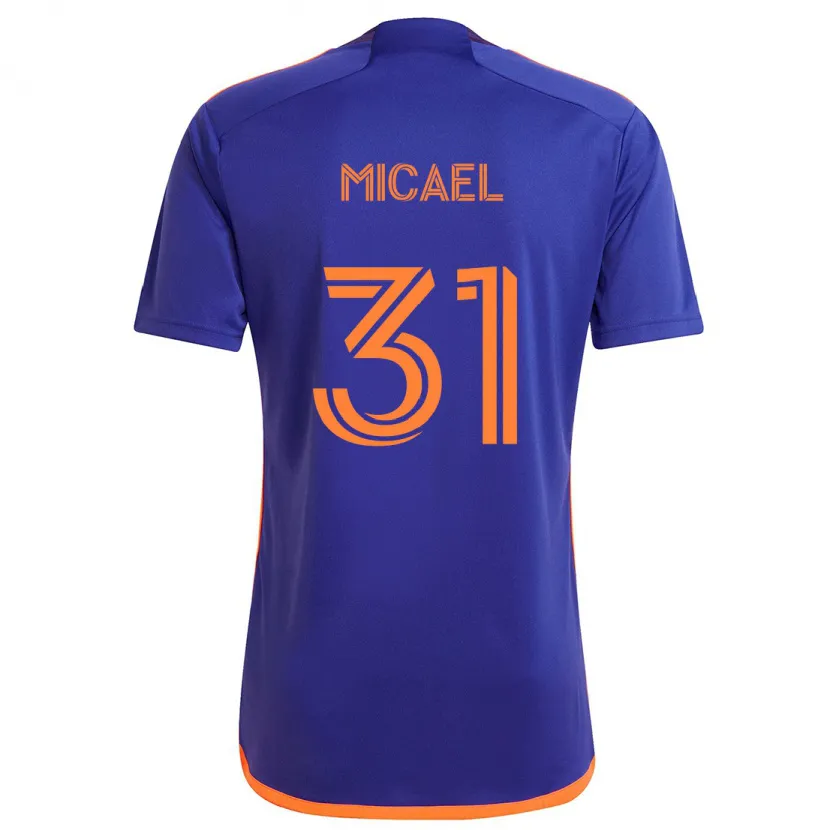 Danxen Kid Micael #31 Purple Orange Away Jersey 2024/25 T-Shirt