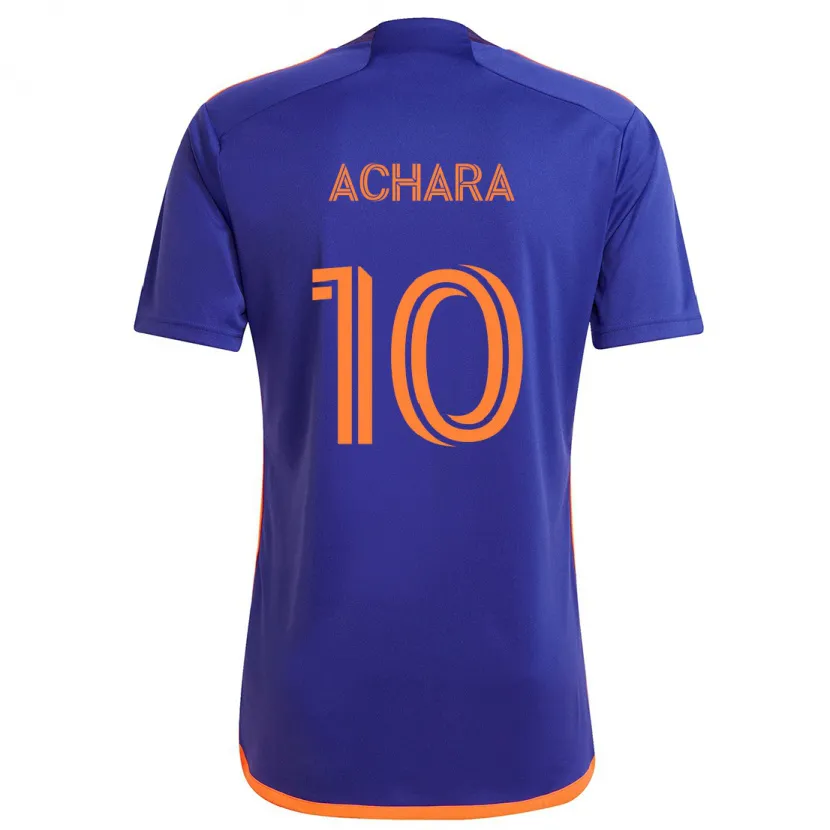 Danxen Kid Ifunanyachi Achara #10 Purple Orange Away Jersey 2024/25 T-Shirt