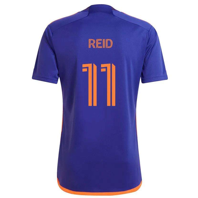 Danxen Kid Isaiah Reid #11 Purple Orange Away Jersey 2024/25 T-Shirt