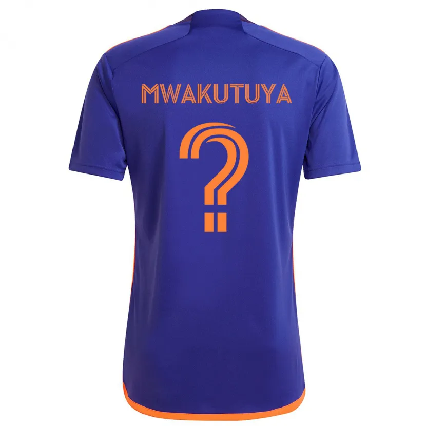 Danxen Kid Isaac Mwakutuya #0 Purple Orange Away Jersey 2024/25 T-Shirt