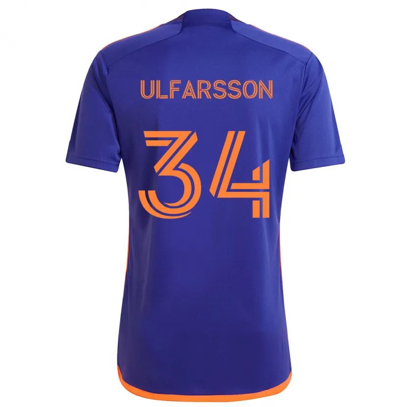 Danxen Kid Thor Úlfarsson #34 Purple Orange Away Jersey 2024/25 T-Shirt