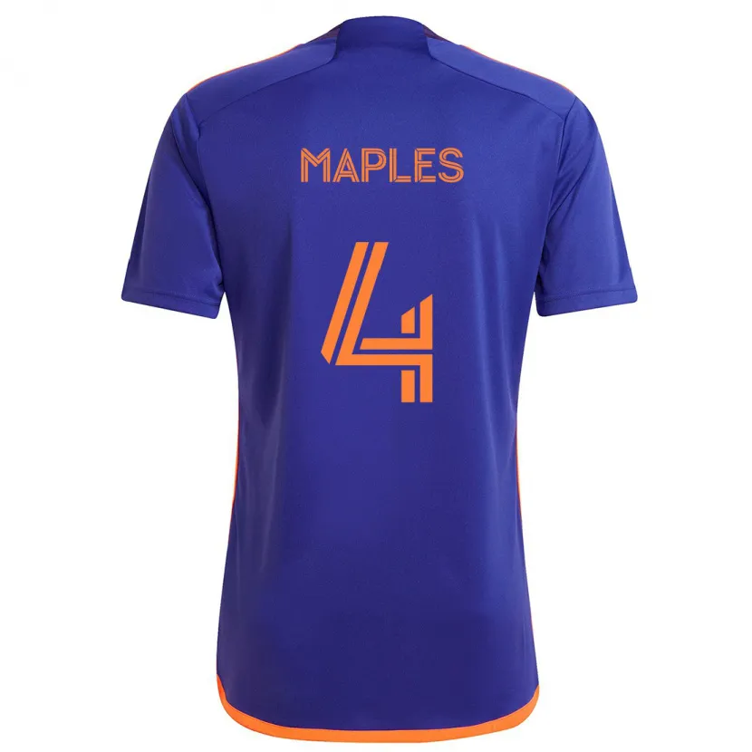 Danxen Kid Talen Maples #4 Purple Orange Away Jersey 2024/25 T-Shirt