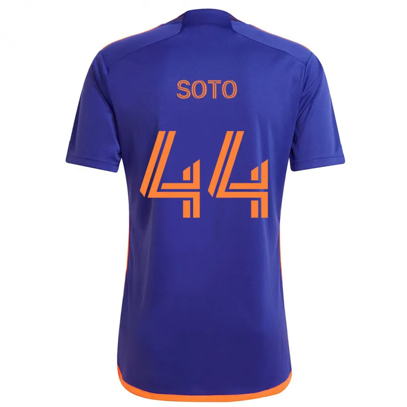 Danxen Kid Ezekiel Soto #44 Purple Orange Away Jersey 2024/25 T-Shirt