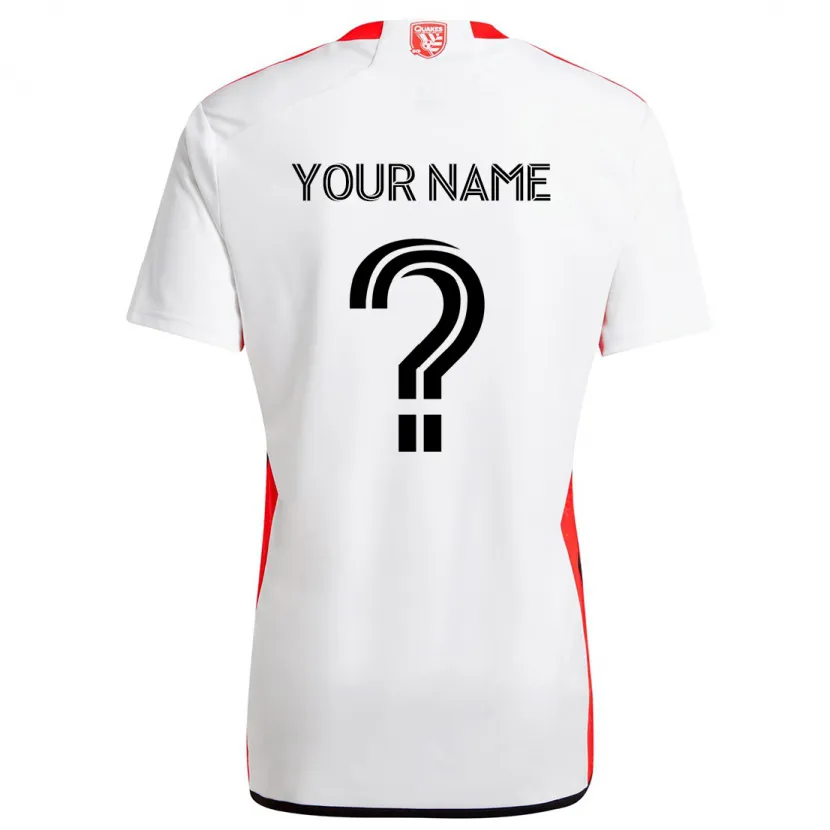 Danxen Kid Your Name #0 White Red Away Jersey 2024/25 T-Shirt