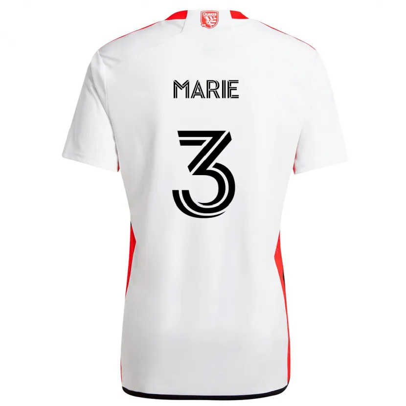 Danxen Kid Paul Marie #3 White Red Away Jersey 2024/25 T-Shirt