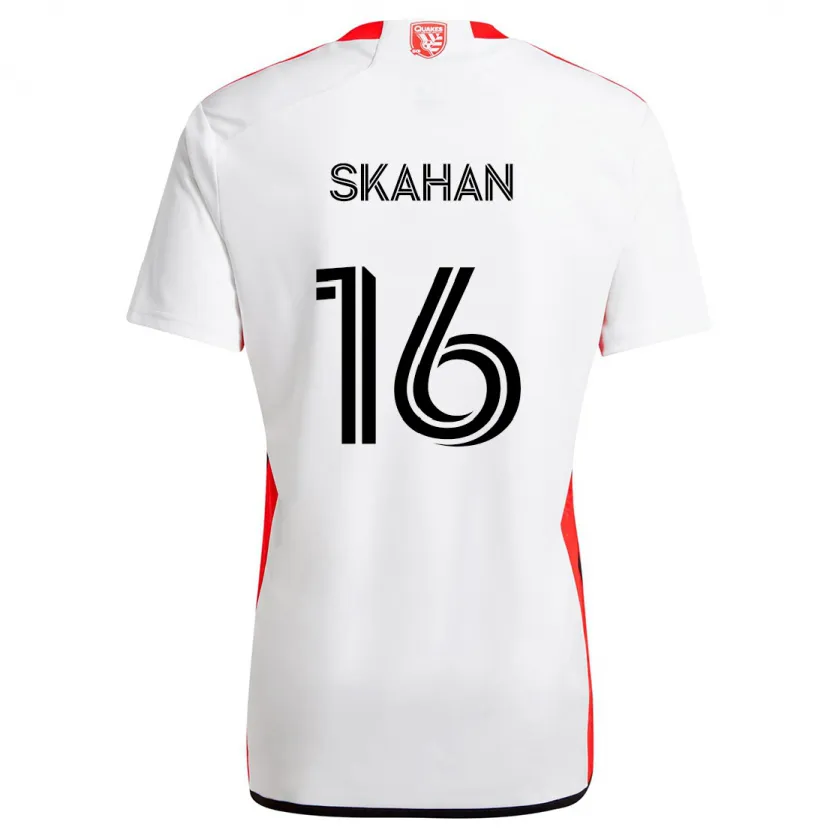 Danxen Kid Jack Skahan #16 White Red Away Jersey 2024/25 T-Shirt