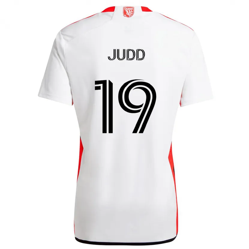 Danxen Kid Preston Judd #19 White Red Away Jersey 2024/25 T-Shirt