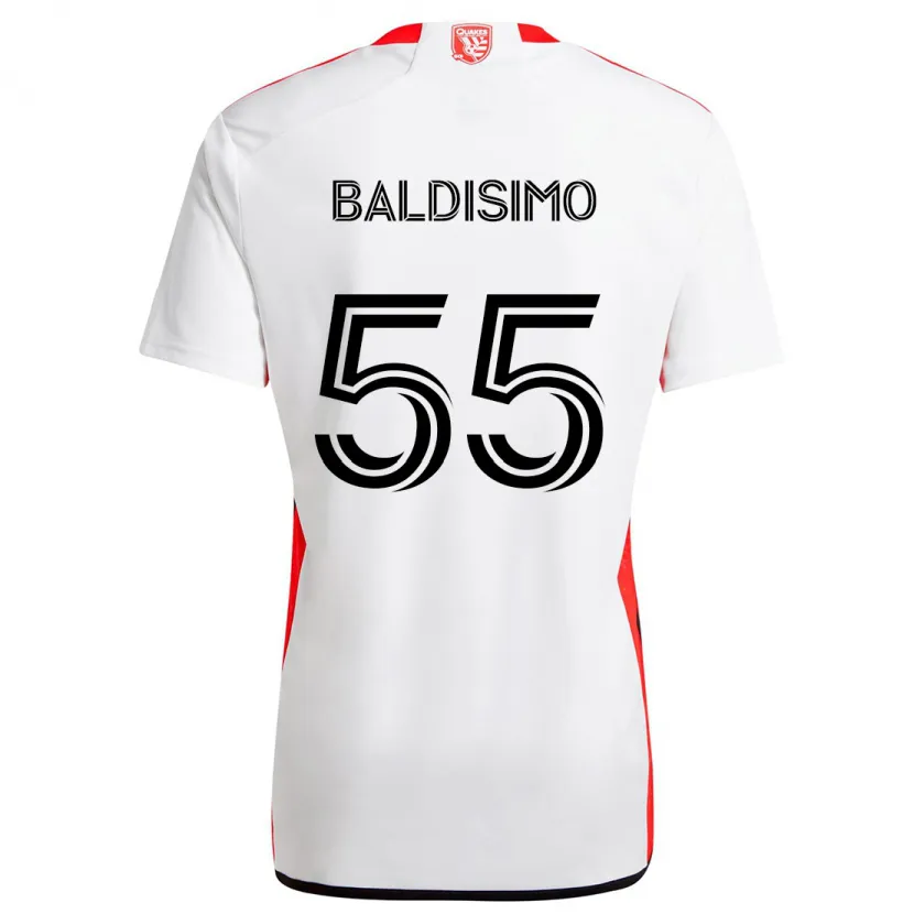 Danxen Kid Michael Baldisimo #55 White Red Away Jersey 2024/25 T-Shirt