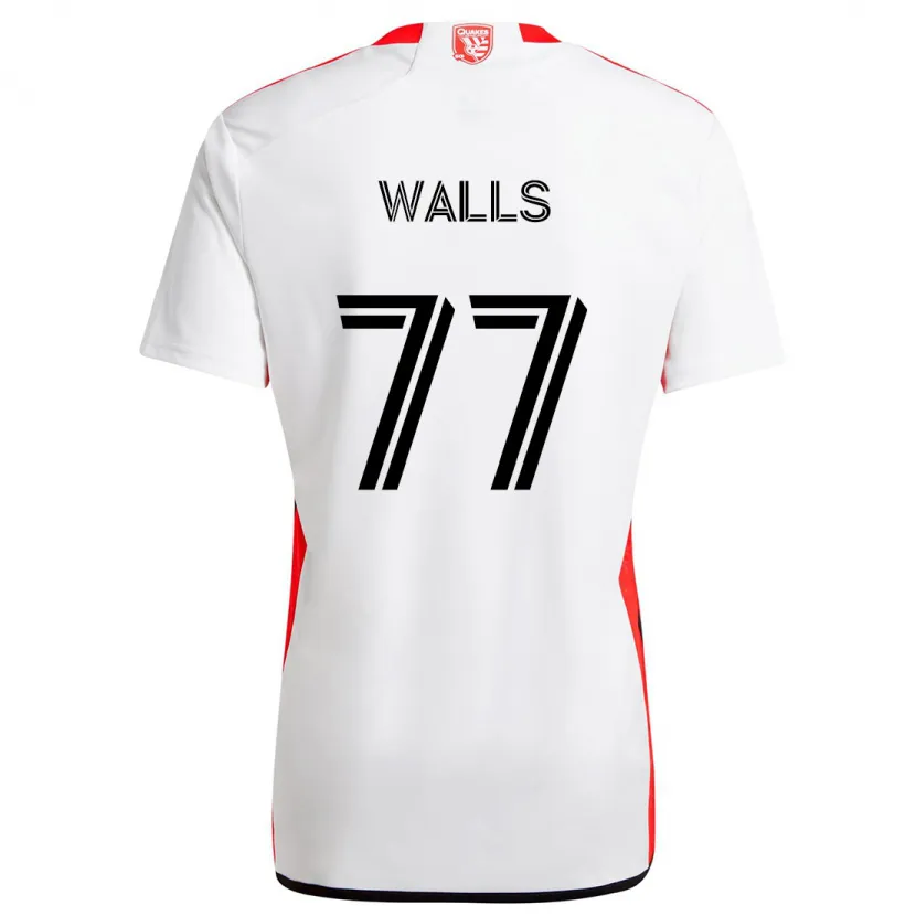 Danxen Kid Casey Walls #77 White Red Away Jersey 2024/25 T-Shirt