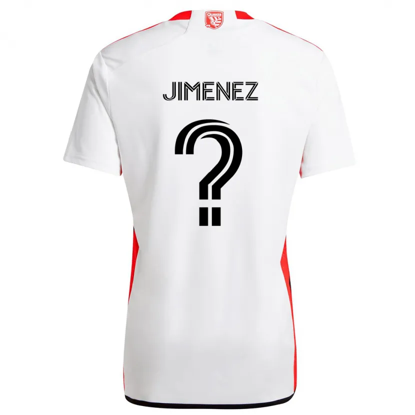 Danxen Kid Kevin Jimenez #0 White Red Away Jersey 2024/25 T-Shirt