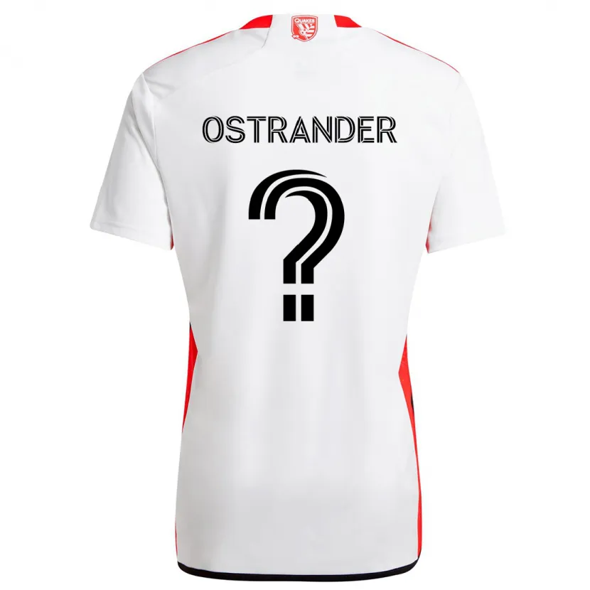 Danxen Kid William Ostrander #0 White Red Away Jersey 2024/25 T-Shirt