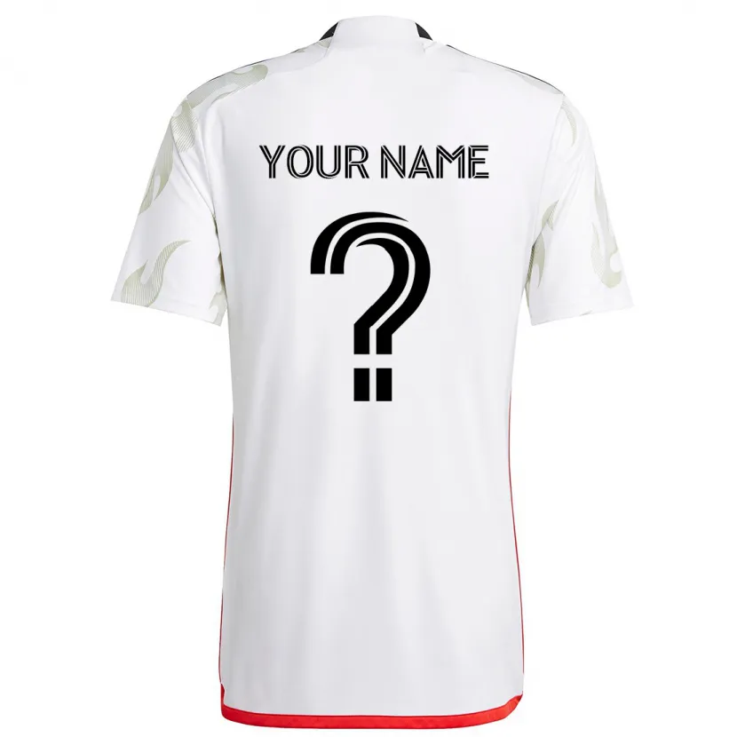 Danxen Kid Your Name #0 White Red Black Away Jersey 2024/25 T-Shirt