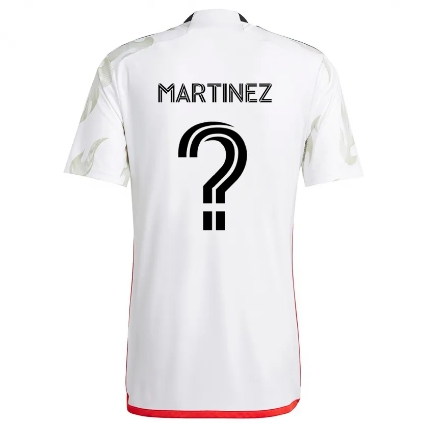 Danxen Kid Jonathan Martinez #0 White Red Black Away Jersey 2024/25 T-Shirt