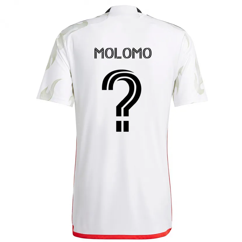 Danxen Kid Zach Molomo #0 White Red Black Away Jersey 2024/25 T-Shirt