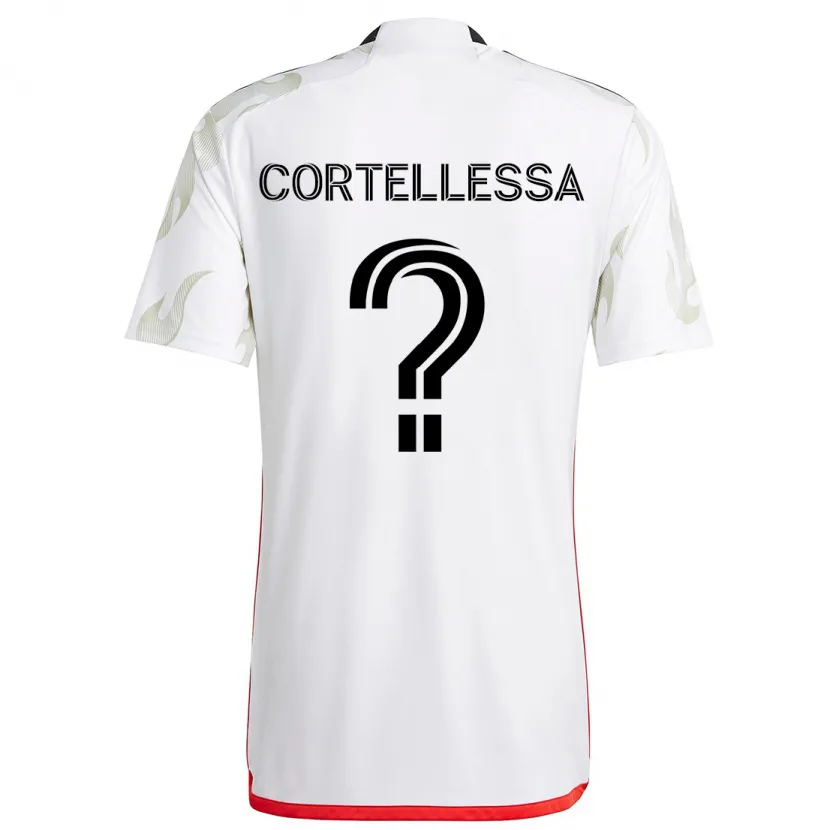 Danxen Kid Michael Cortellessa #0 White Red Black Away Jersey 2024/25 T-Shirt