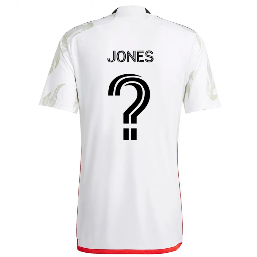 Danxen Kid Jordan Jones #0 White Red Black Away Jersey 2024/25 T-Shirt