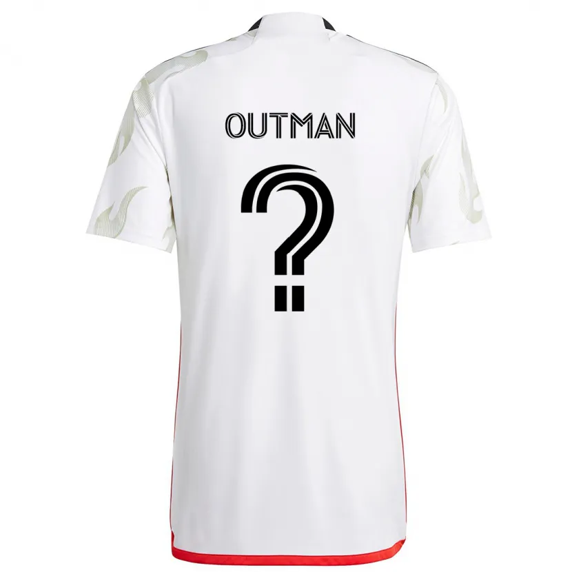 Danxen Kid Bryce Outman #0 White Red Black Away Jersey 2024/25 T-Shirt