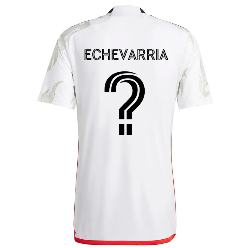 Danxen Kid Diego Echevarria #0 White Red Black Away Jersey 2024/25 T-Shirt