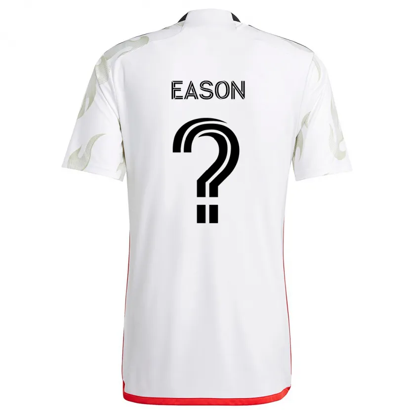 Danxen Kid Jordyn Eason #0 White Red Black Away Jersey 2024/25 T-Shirt