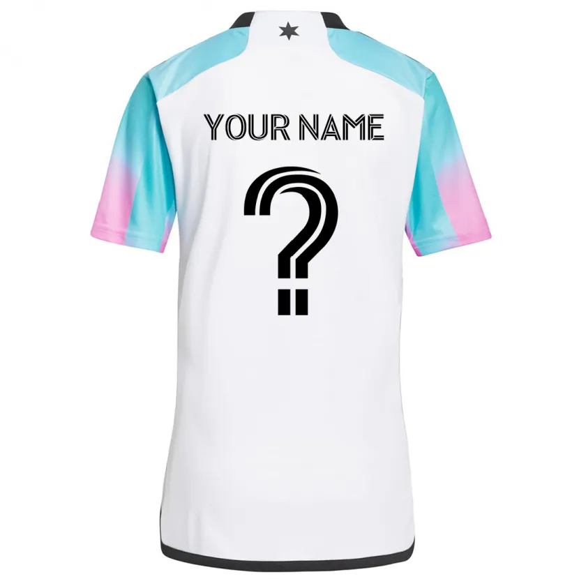 Danxen Kid Your Name #0 White Blue Black Away Jersey 2024/25 T-Shirt