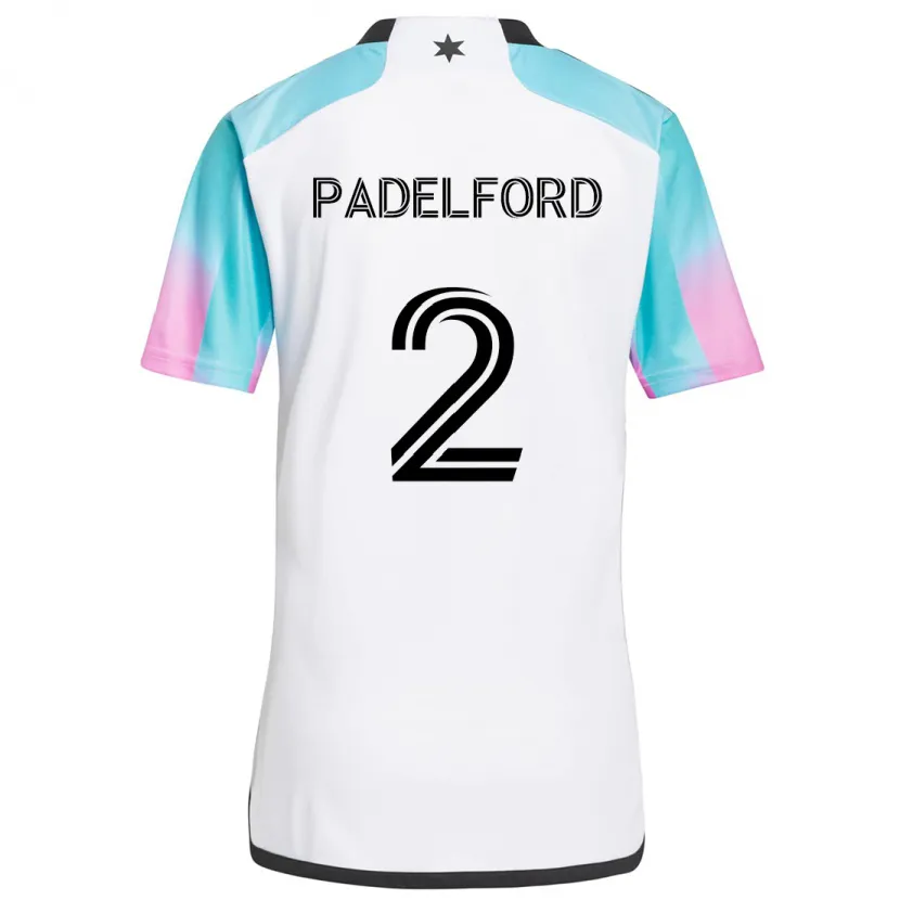 Danxen Kid Devin Padelford #2 White Blue Black Away Jersey 2024/25 T-Shirt