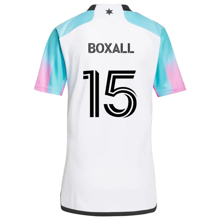 Danxen Kid Michael Boxall #15 White Blue Black Away Jersey 2024/25 T-Shirt