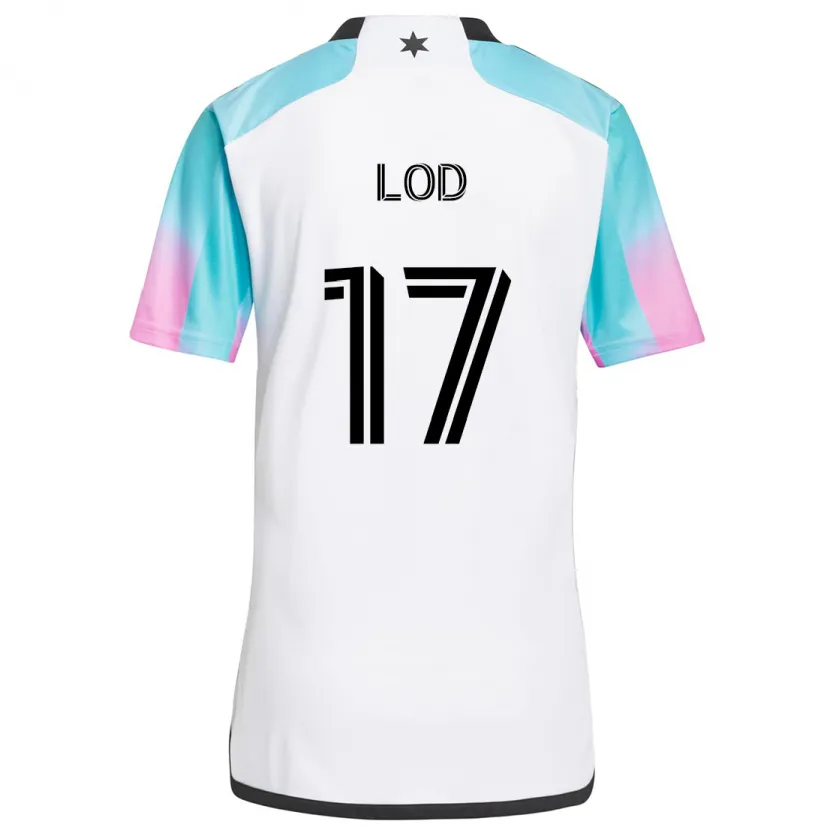 Danxen Kid Robin Lod #17 White Blue Black Away Jersey 2024/25 T-Shirt