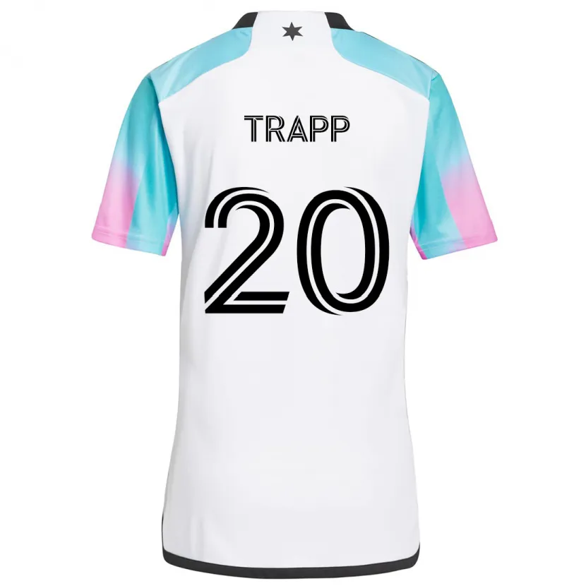 Danxen Kid Wil Trapp #20 White Blue Black Away Jersey 2024/25 T-Shirt