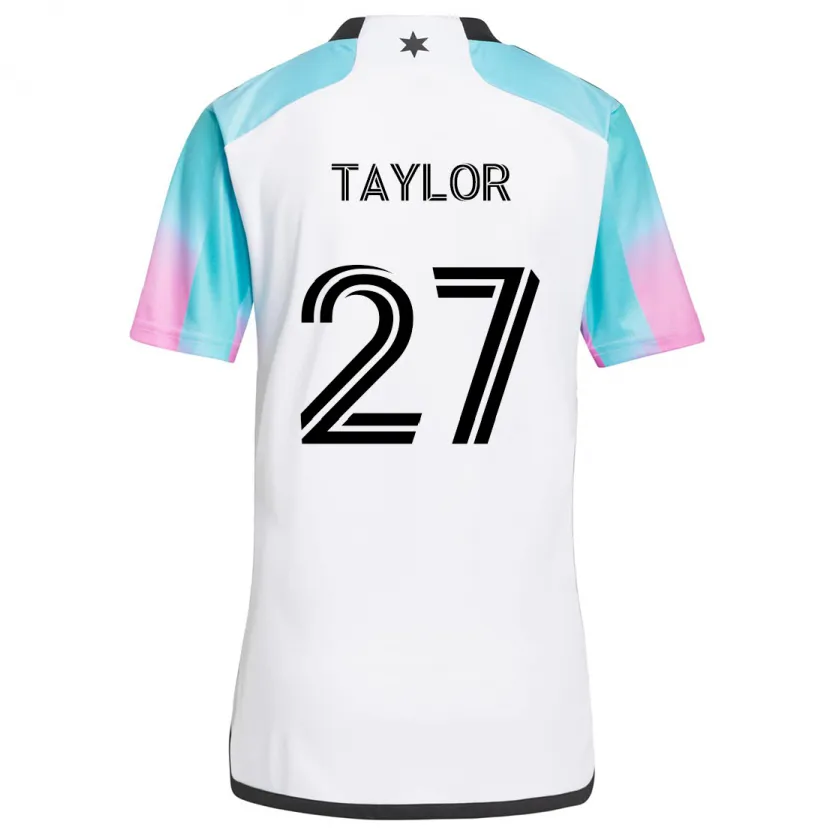 Danxen Kid D.j. Taylor #27 White Blue Black Away Jersey 2024/25 T-Shirt