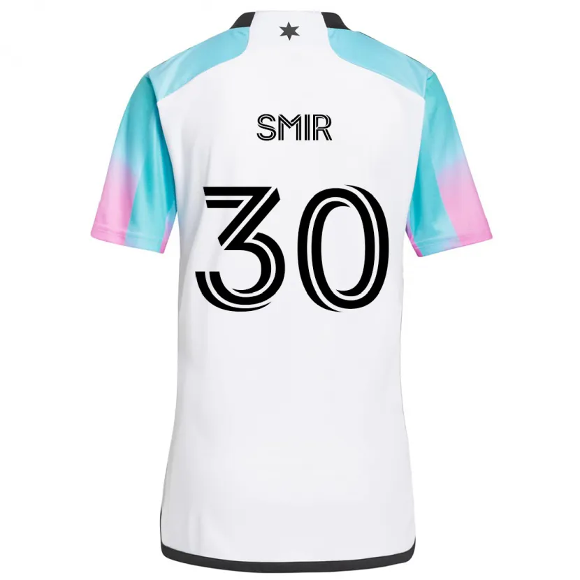 Danxen Kid Alec Smir #30 White Blue Black Away Jersey 2024/25 T-Shirt