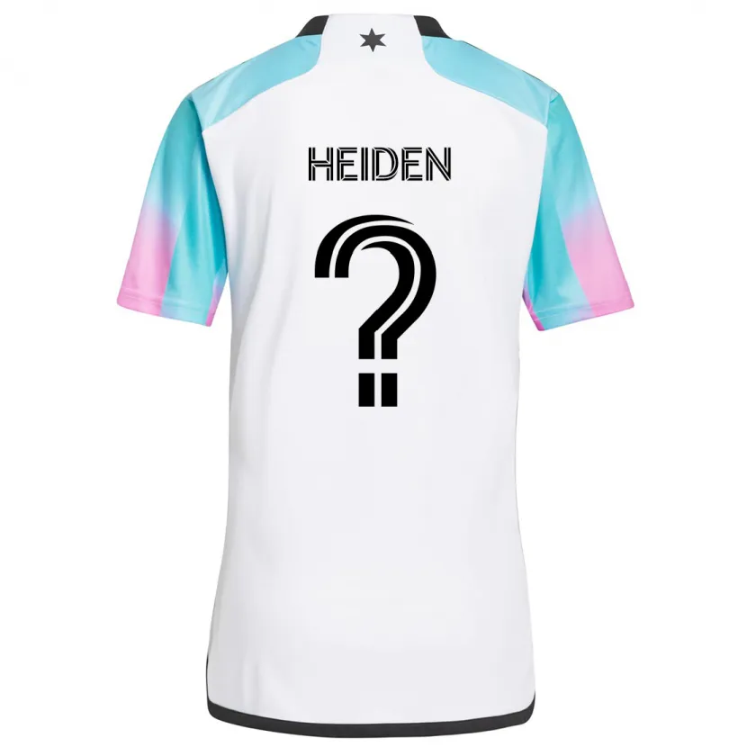 Danxen Kid Adam Heiden #0 White Blue Black Away Jersey 2024/25 T-Shirt