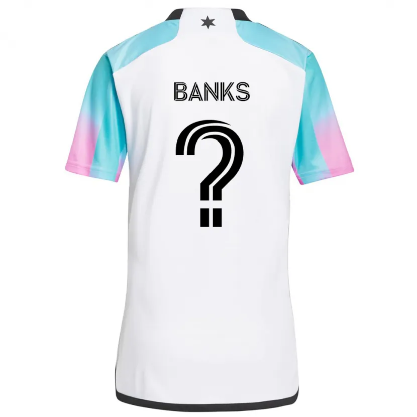 Danxen Kid Julian Banks #0 White Blue Black Away Jersey 2024/25 T-Shirt