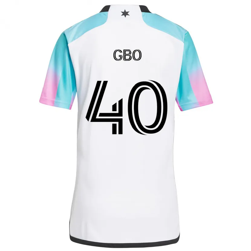 Danxen Kid Cedrik Gbo #40 White Blue Black Away Jersey 2024/25 T-Shirt