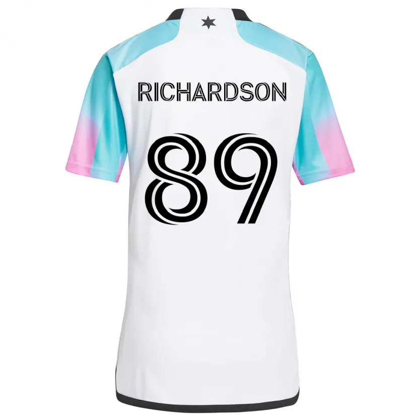 Danxen Kid Nick Richardson #89 White Blue Black Away Jersey 2024/25 T-Shirt