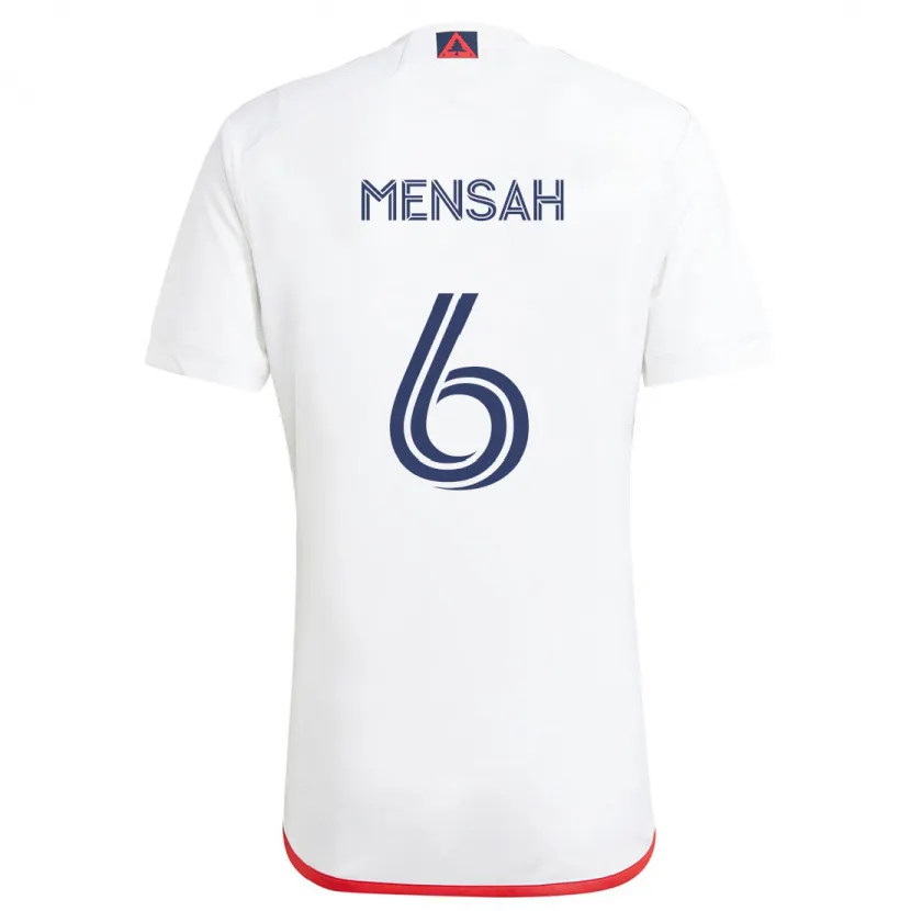 Danxen Kid Jonathan Mensah #6 White Red Away Jersey 2024/25 T-Shirt