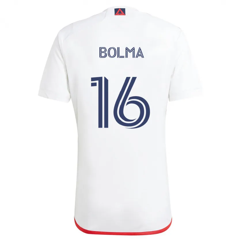 Danxen Kid Josh Bolma #16 White Red Away Jersey 2024/25 T-Shirt