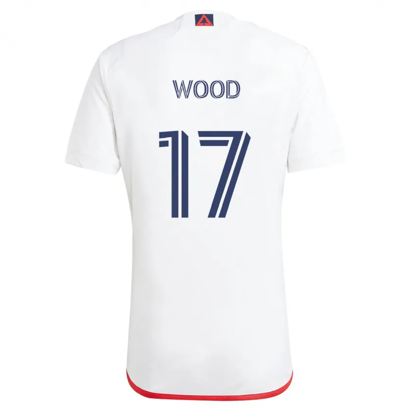 Danxen Kid Bobby Wood #17 White Red Away Jersey 2024/25 T-Shirt