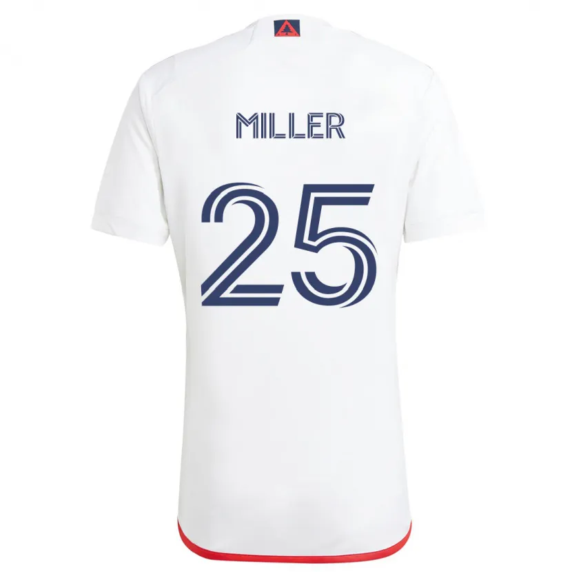 Danxen Kid Peyton Miller #25 White Red Away Jersey 2024/25 T-Shirt