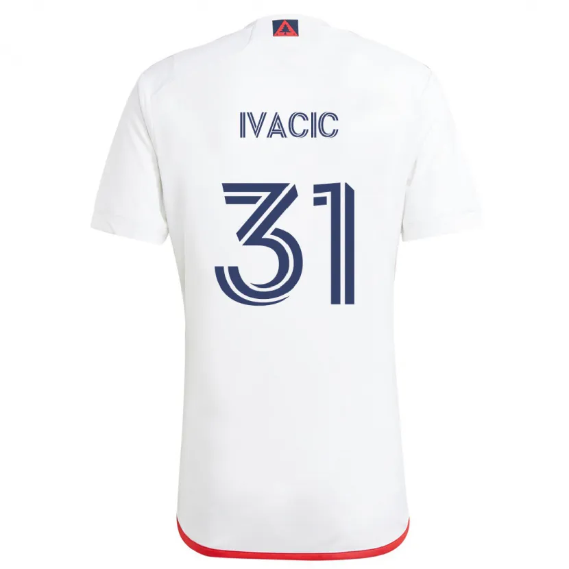 Danxen Kid Aljaz Ivacic #31 White Red Away Jersey 2024/25 T-Shirt