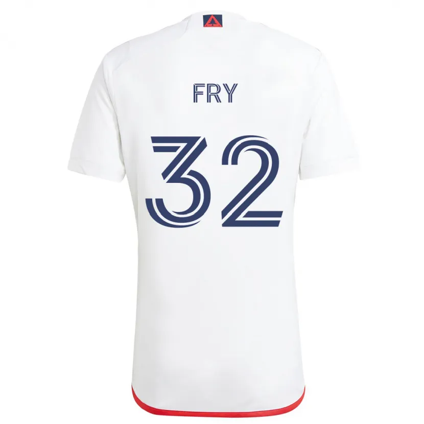 Danxen Kid Malcolm Fry #32 White Red Away Jersey 2024/25 T-Shirt