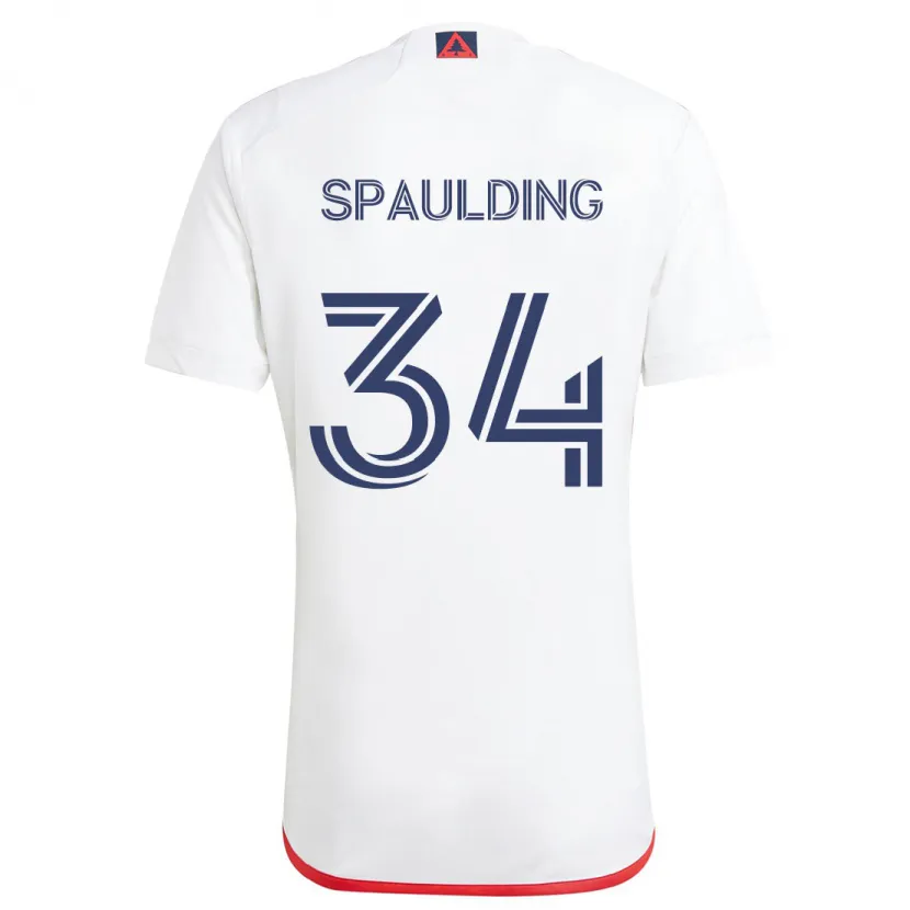 Danxen Kid Ryan Spaulding #34 White Red Away Jersey 2024/25 T-Shirt