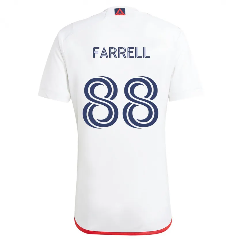 Danxen Kid Andrew Farrell #88 White Red Away Jersey 2024/25 T-Shirt